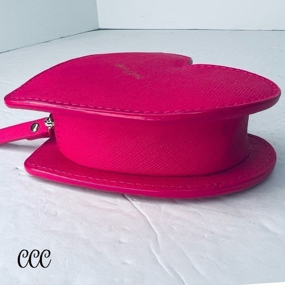 Kate Spade Heart of Gold Red Pink Coin Bag - Picture 10 of 16